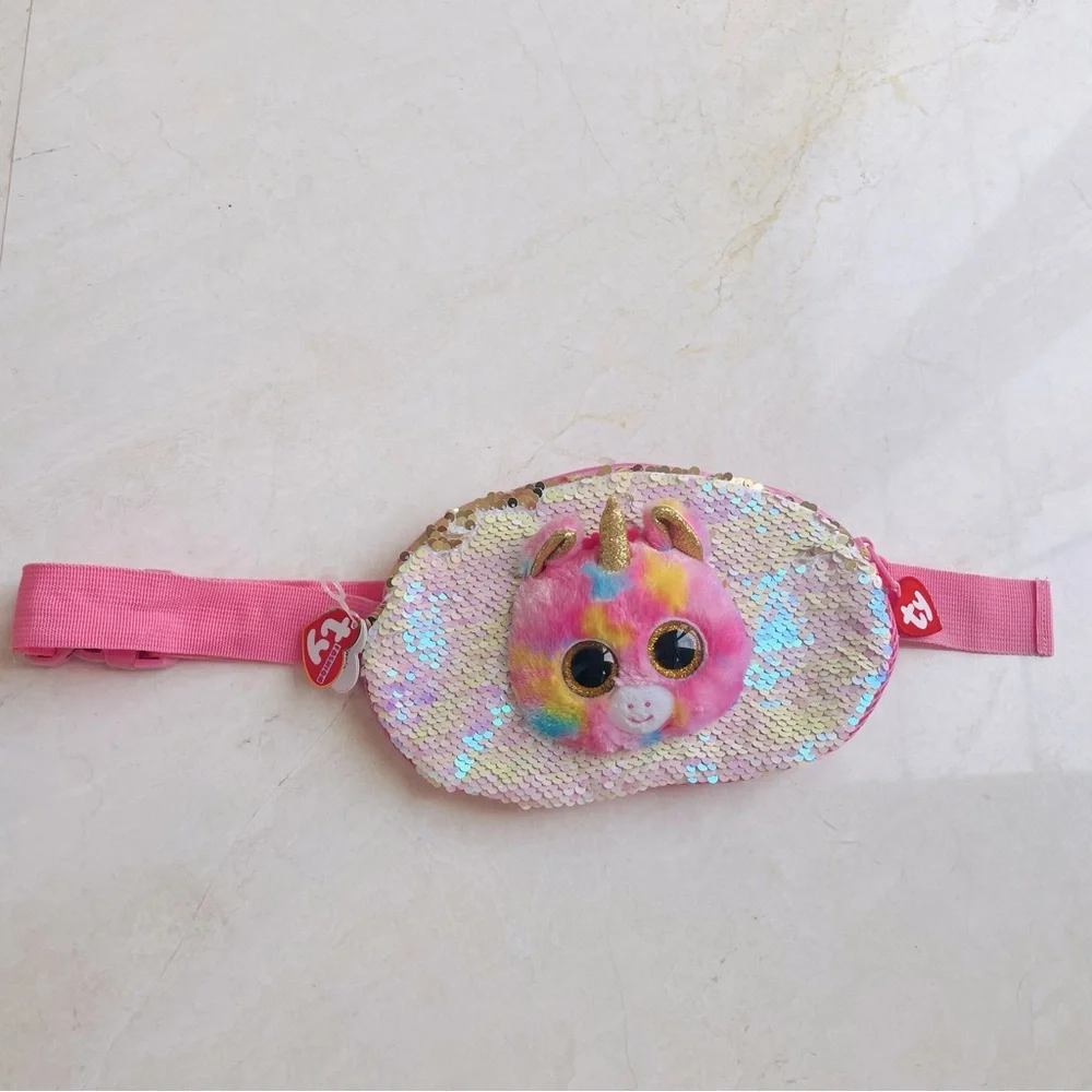 TY Unicorn bags and keychain plush